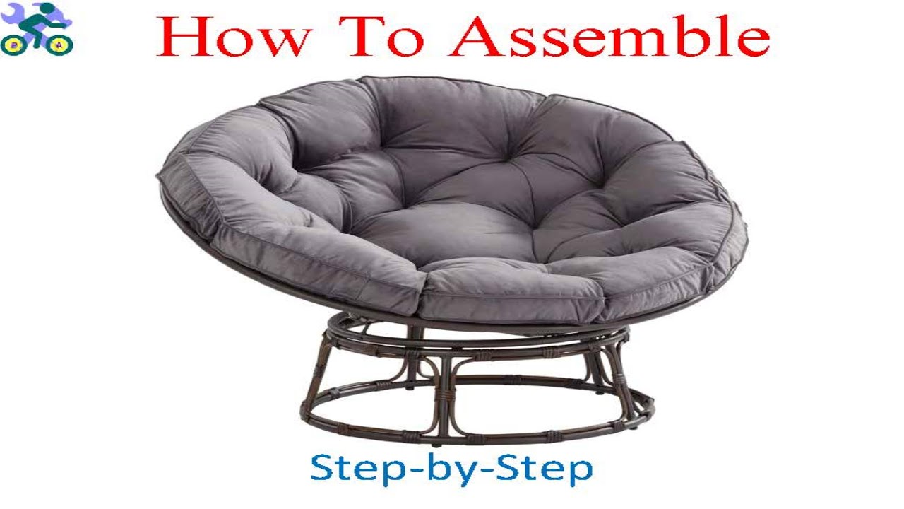 How to assemble Better Homes & Gardens Papasan Chair with Fabric Cushion, Pumice Gray