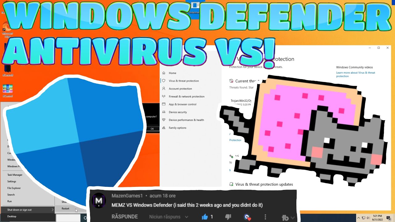 Windows Defender Antivirus VS MEMZ Virus!