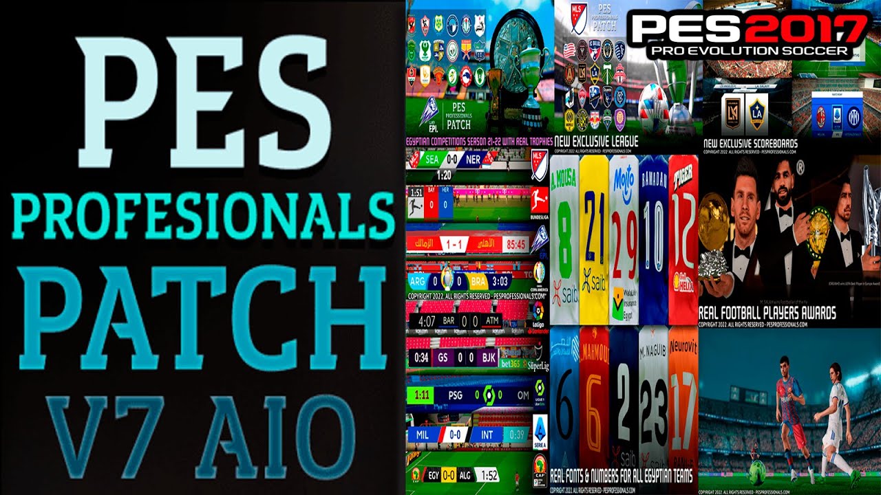 EL PARCHE MAS HERMOSO PARA PES 2017 A PES 2022 PROFESSIONAL PATCH EL MEJOR PC BAJOS REQUISITOS😍