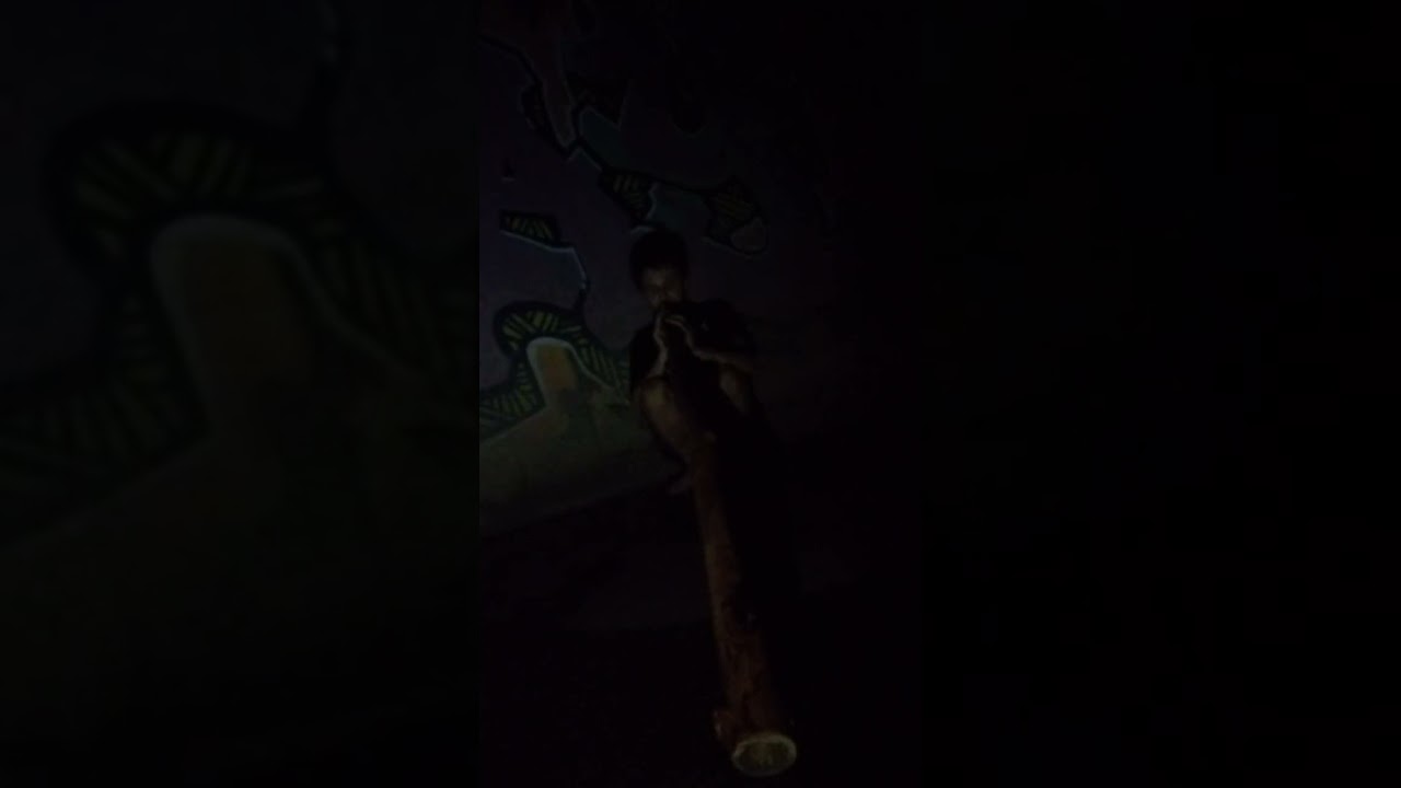 Self-Made Didgeridoo Solo In A Dark Stormwater Drain Pipe, Key Of 444hz Bb