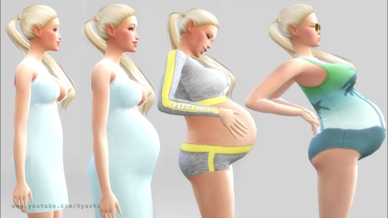Barbie Belly Progression family friendly version! | Sims 4