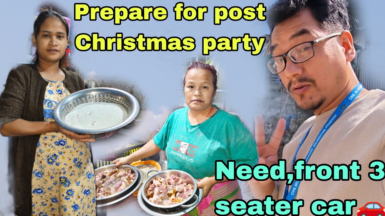 Post christmas party at office🎉 I need, front Said 3 seater car🚗 for my both wives 🚘