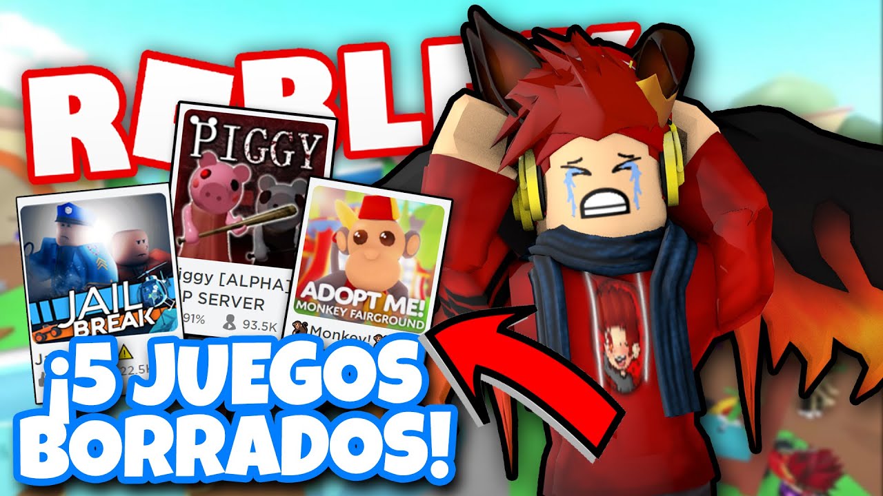 TOP 5 JUEGOS EPICOS QUE ROBLOX  BORRÓ 😭 | ROBLOX