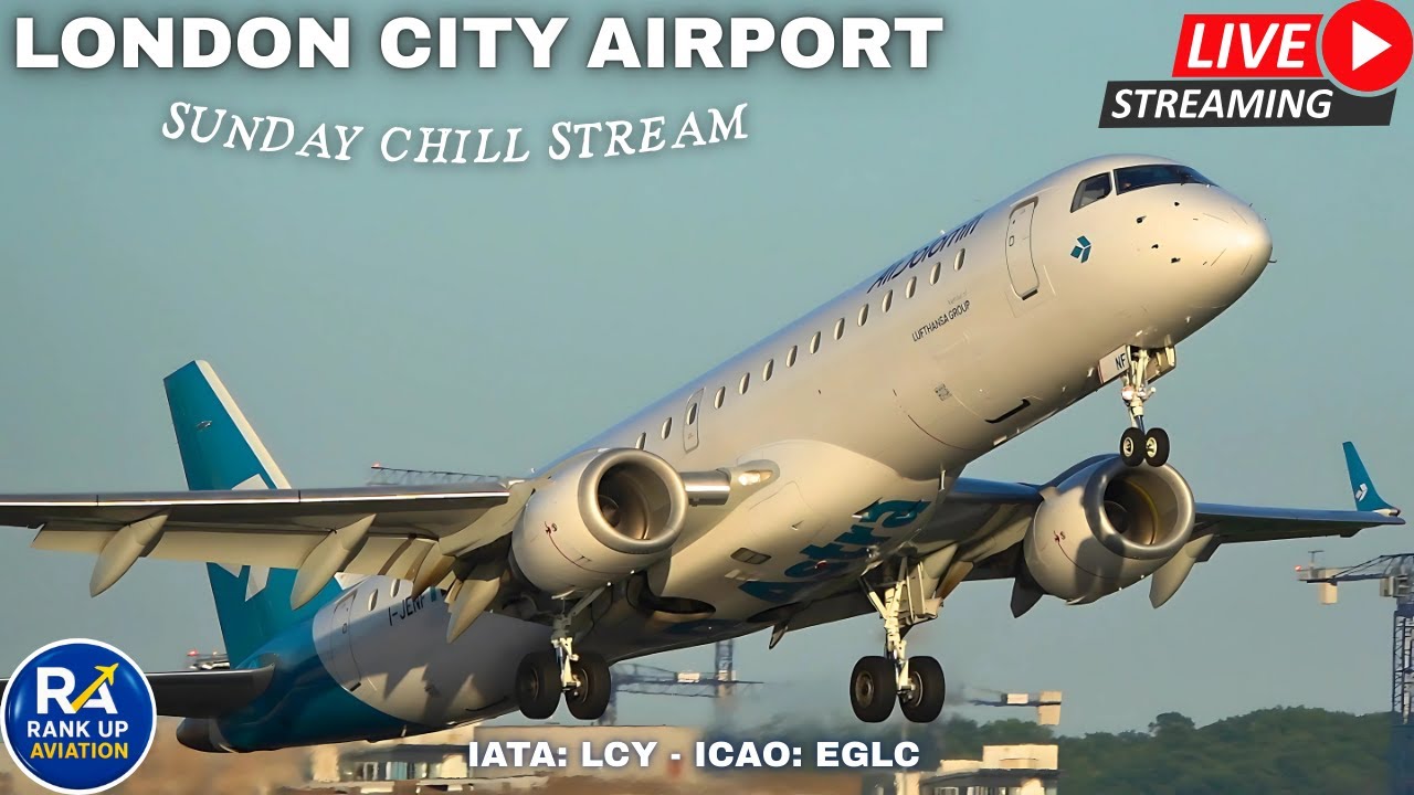 🔴LIVE London City Airport Plane Spotting ✈️ Swiss A220, ATR 72 , Dash 8 | 7.9.25
