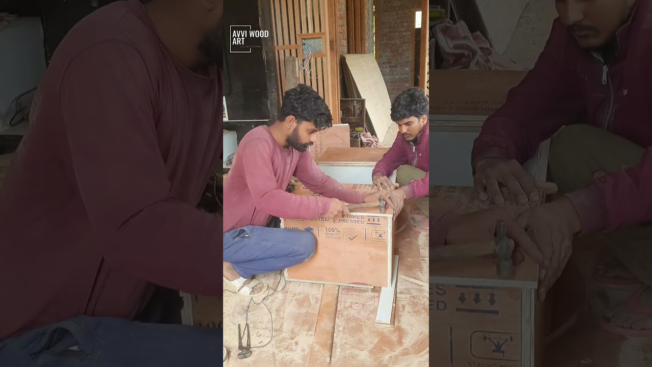 Modular Kitchen Cabinet Making Video//Modular Kitchen//PLYWOOD WORK//avviwoodart