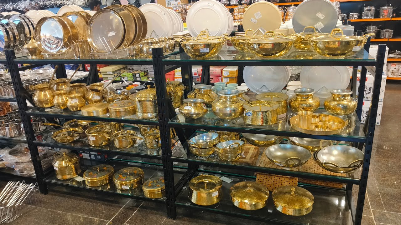 புது விதமான பித்தளை பாத்திரங்கள்|   Triply Model Brass Cookwares | Pongal Pot | Biryani Pot