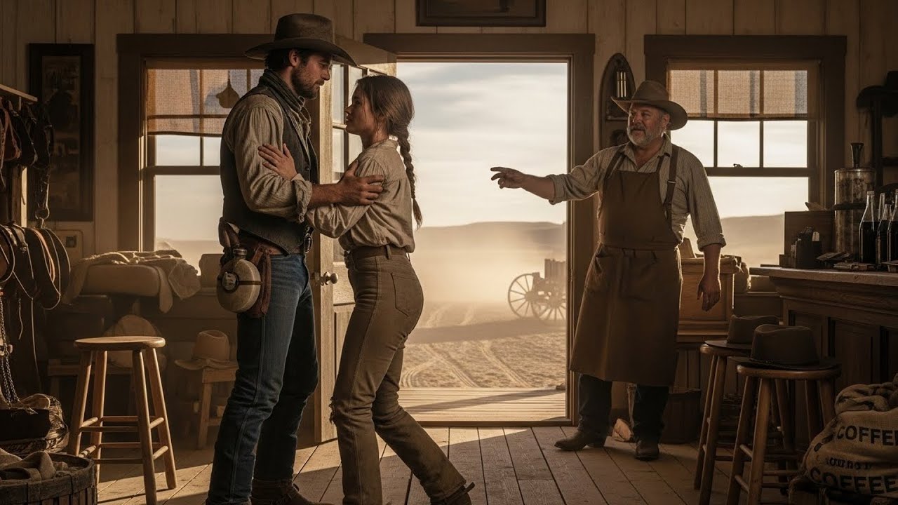 She Was Left Behind At The Trading Post By Mistake, A Cowboy Tracked The Wagon And Brought Her Back