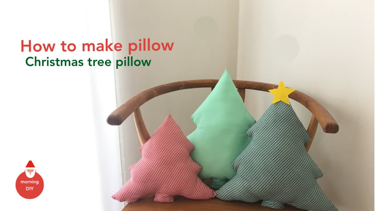 DIY Christmas tree pillow tutorial | How to make Christmas decoration
