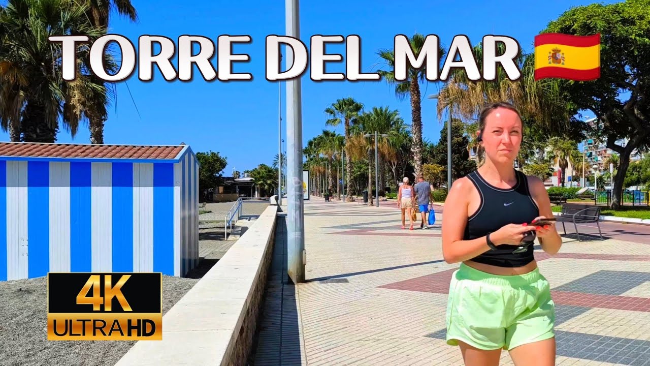 🔥 TAN HERMOSO 😍 Paso a paso visita TORRE DEL MAR, Málaga, España 🇪🇸 COSTA DEL SOL 🌞 4K 🤩