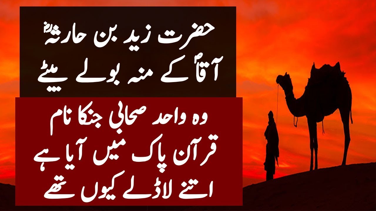 Hazrat Zaid Bin Haris Ka Naam Quran Main Kion Hay l Studo One