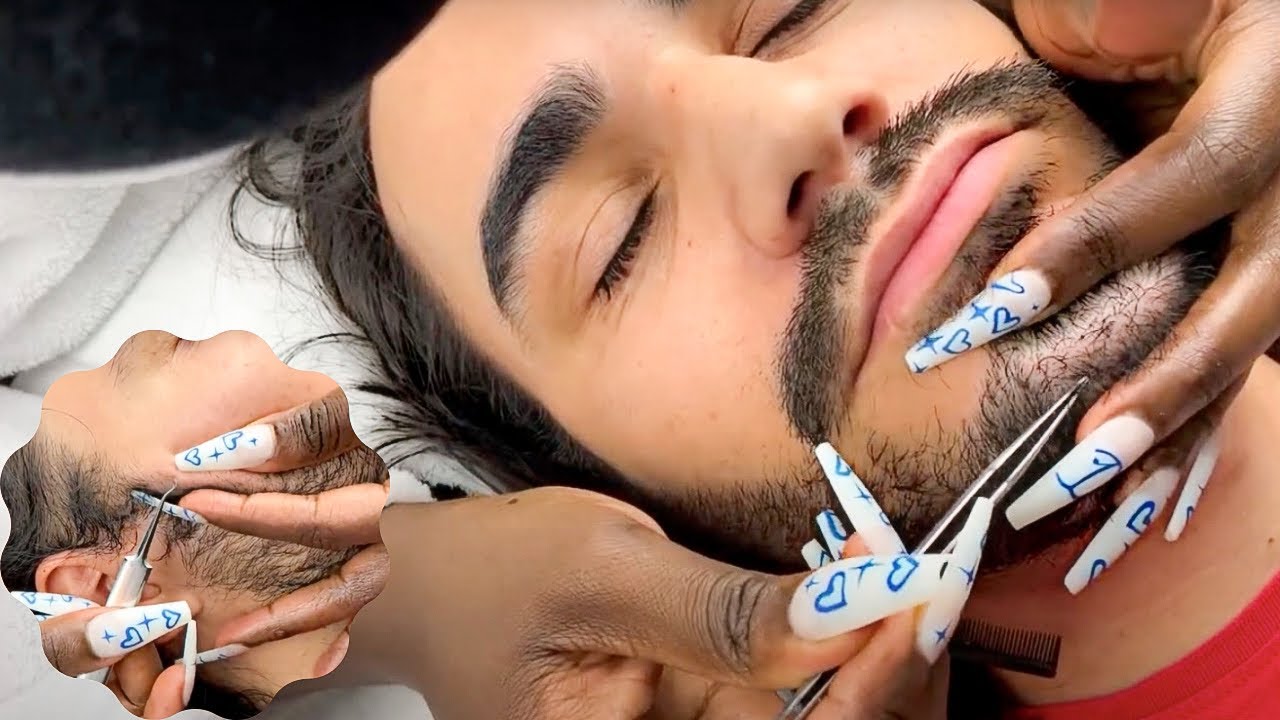 Unintentional ASMR | Rare Beard Scratching Pulling Stuff Out with TWEEZERS ~ livestream reupload 😴