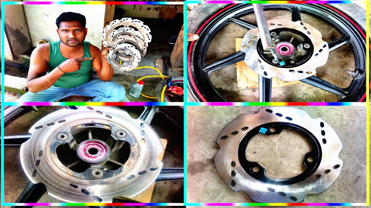 TVS Apache RTR 160 real disc plate change how to change disc plate