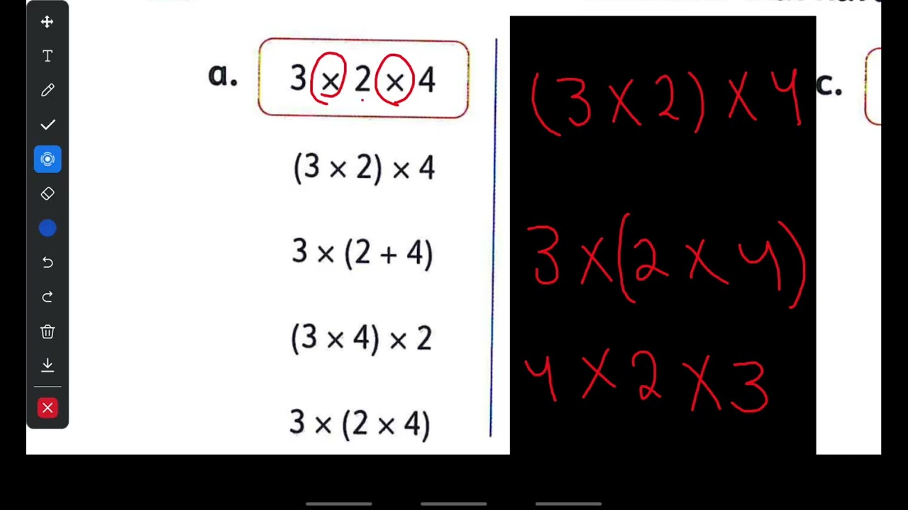 Associative property of multiplication .. commutative property of multiplication ...grade 3..lesson1