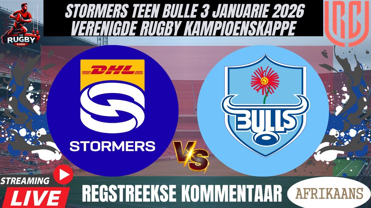 Stormers vs Bulls 2026 Live Commentary In Afrikaans