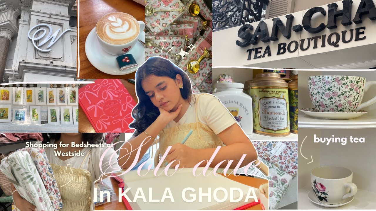 Solo date in Kala Ghoda,buying tea,cafés & shopping at Westside sale romanticising life In Mumbai 💌