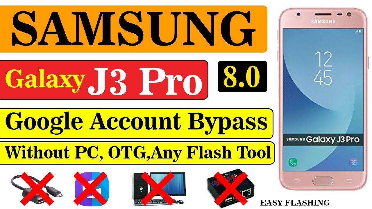 SAMSUNG J3 Pro Google Account Bypass (8.0) | Without PC