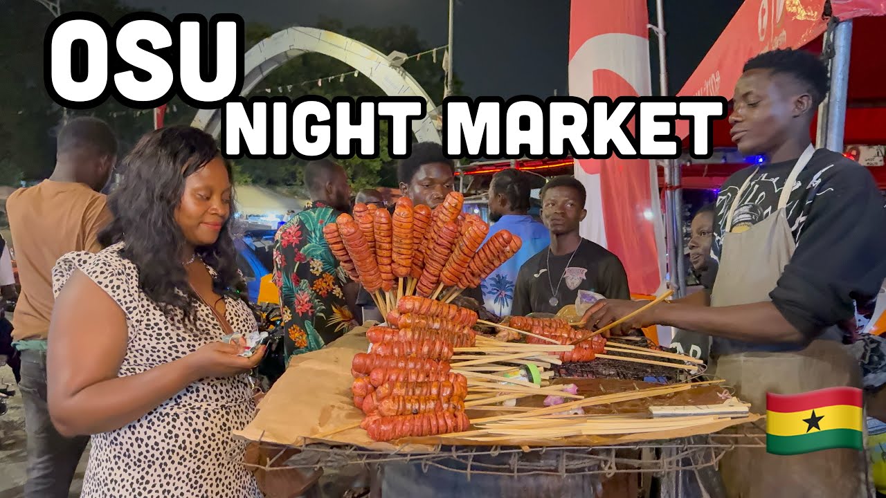 Accra Osu Night Market Food Tour | Homowo Night Party 2025 | The Best Place To Be For Food & Music🇬🇭
