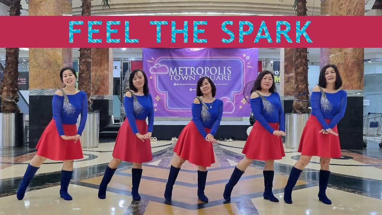 Feel The Spark - Line Dance (Shane McKeever N.Ire Choreography) | Qansa D'Liners