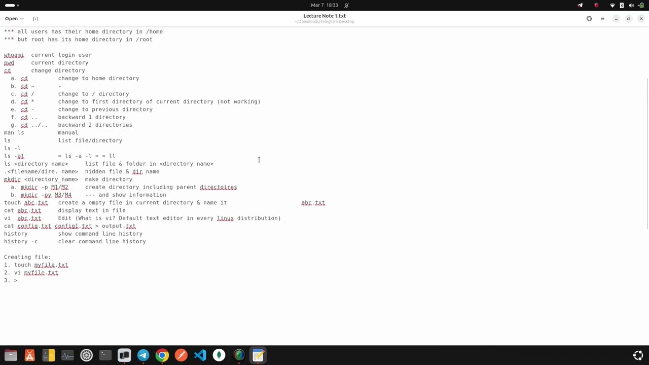 Linux Lecture Note 1