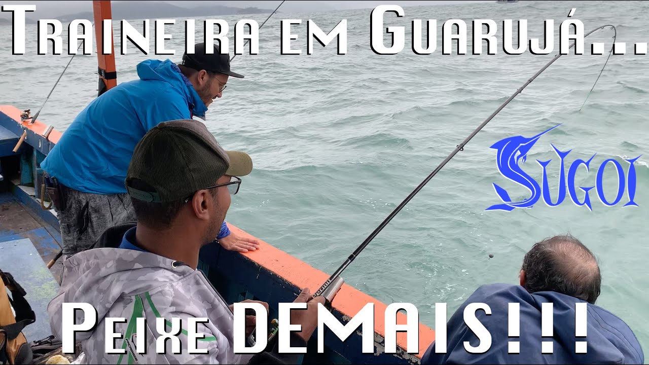 Equipe Sugoi na traineira! Até cação martelo pegamos.  Pescaria produtiva pertinho de SP