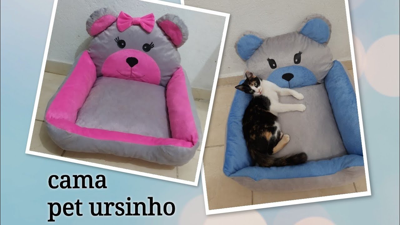 como fazer caminha pet ursinho  @SandrinhaAtelie