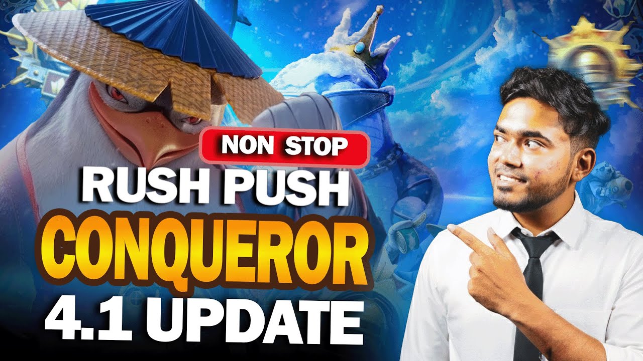 🔴RUSH PUSH CONQUEROR 4.1 UPDATE | PUBG x BGMI🔥🔥😍 #RajGaming