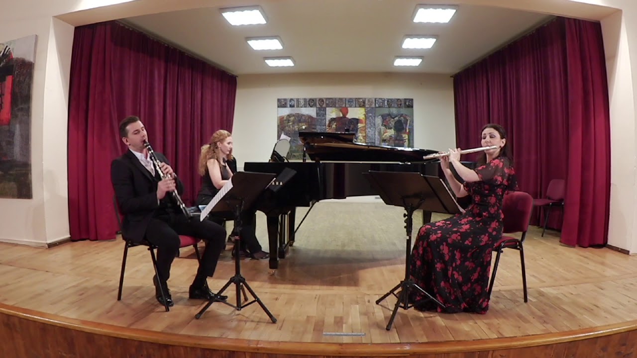 Camille Saint-Saëns -- Tarantella op.6 for flute, clarinet and piano.