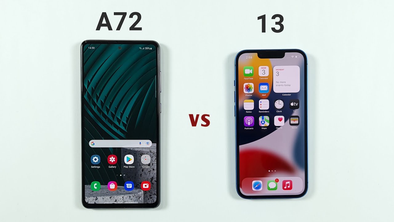 Samsung A72 vs iPhone 13 | SPEED TEST