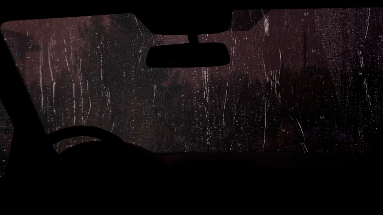 Fall Asleep Fast 🚗🌧️ | Cozy Rain, Thunder & White Noise | 3 Hours