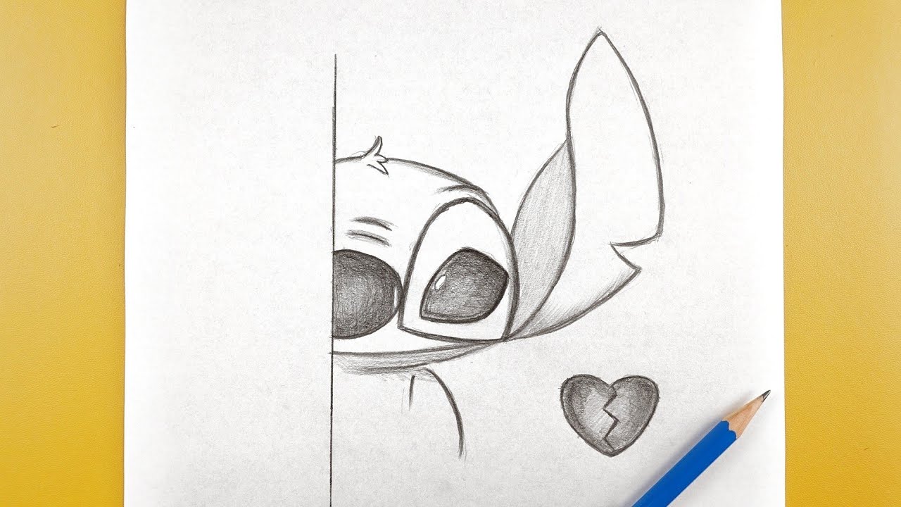 How to Draw Stitch | Real time drawing