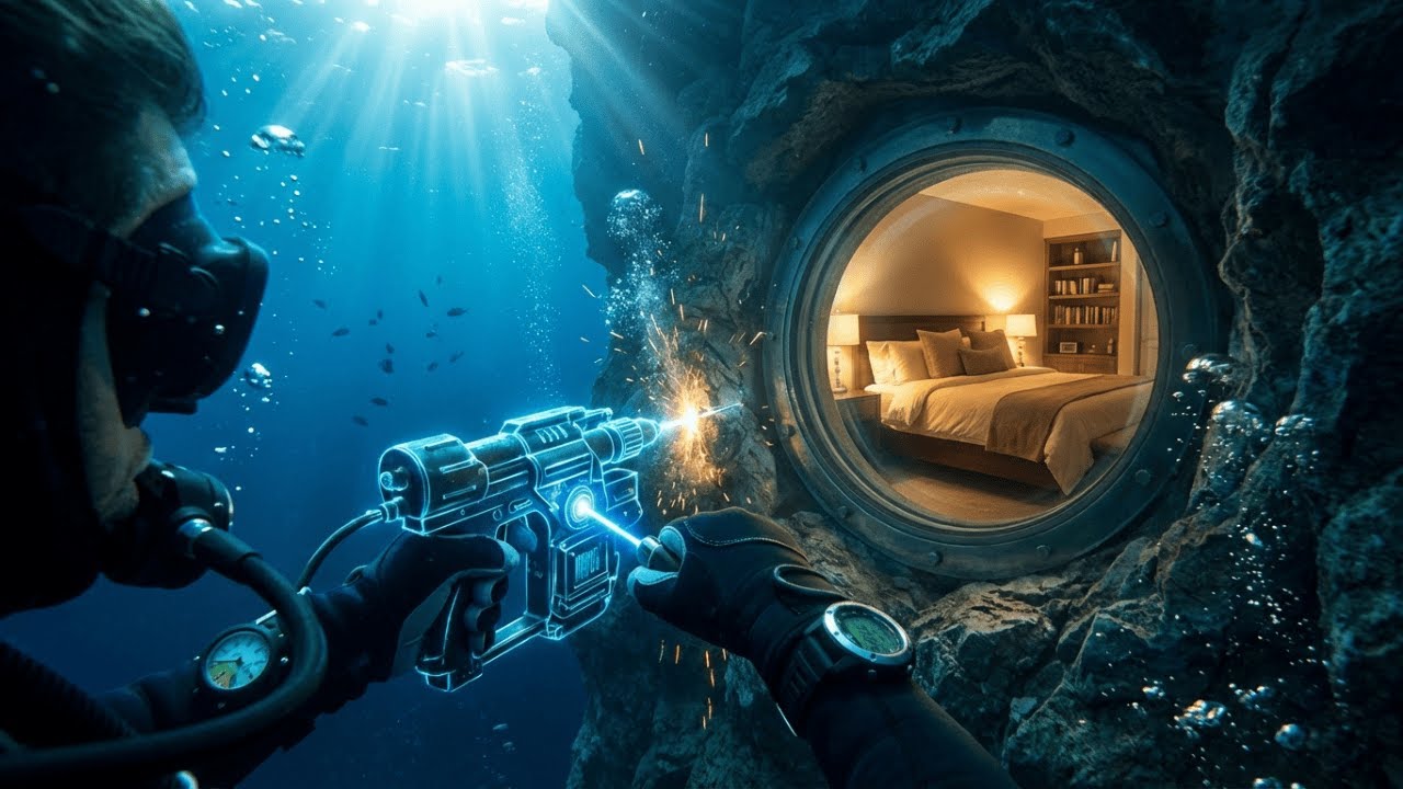 I Built a $10,000,000 Glass Villa Deep Inside an Underwater Cave!
