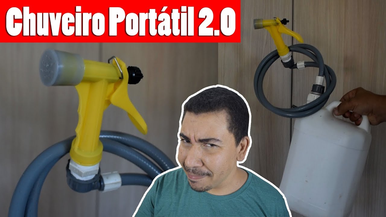 COMO SE REFRESCAR COM CHUVEIRO PORTÁTIL CASEIRO! PULVERIZADOR