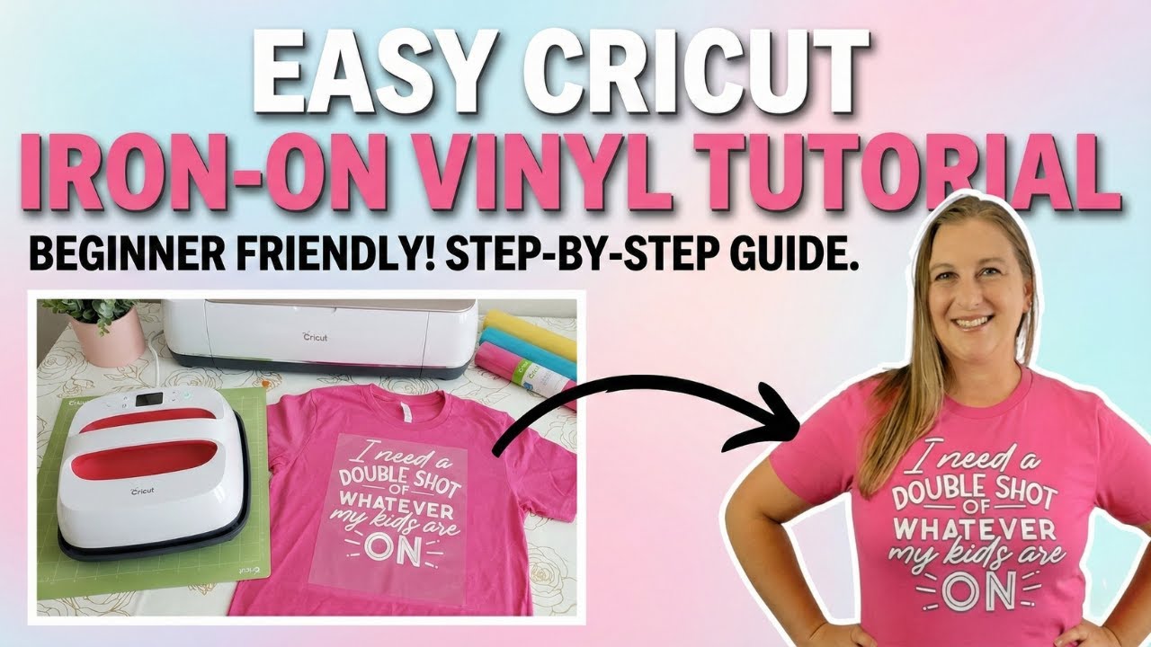 Cricut Iron On Tutorial *Beginner-Friendly* T-Shirt Making with HTV
