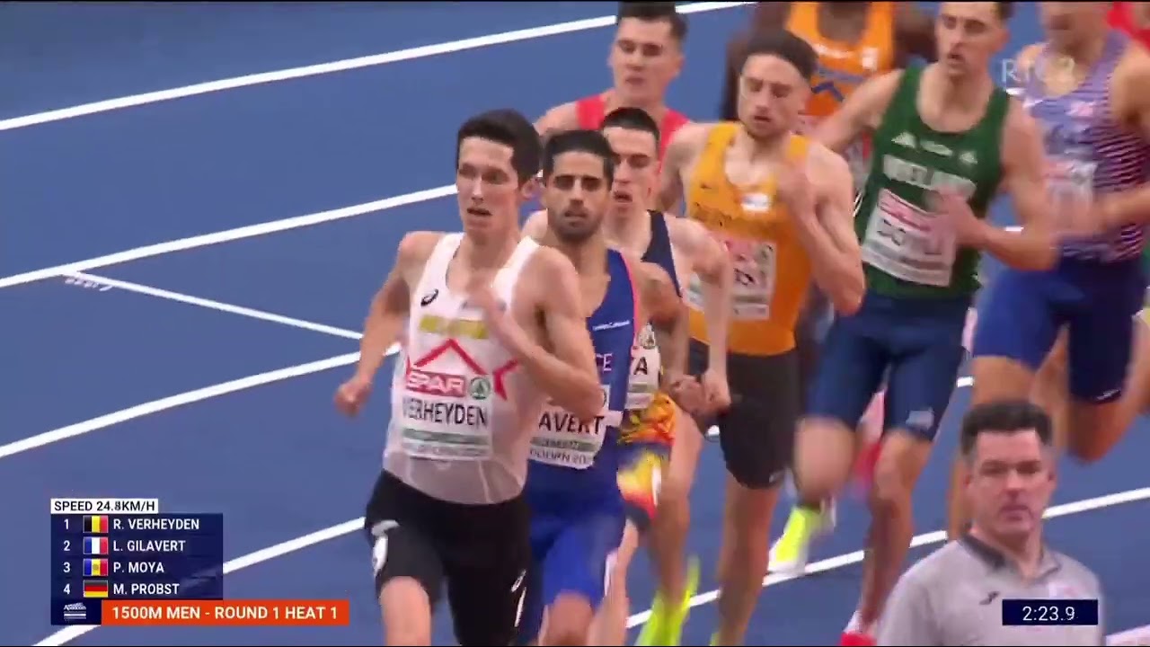 1,500m Men Round 1 Heat 1 European Athletics Indoor Championships Appeldorn 2025