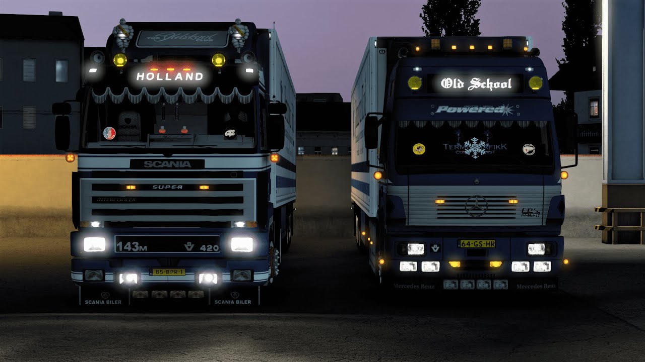 ETS2 1.47 Convoy Multiplayer SCANIA 143M 420 V8/Mercedes SK 1844 V8 (Salzburg 🇦🇹-Innsbruck 🇦🇹)