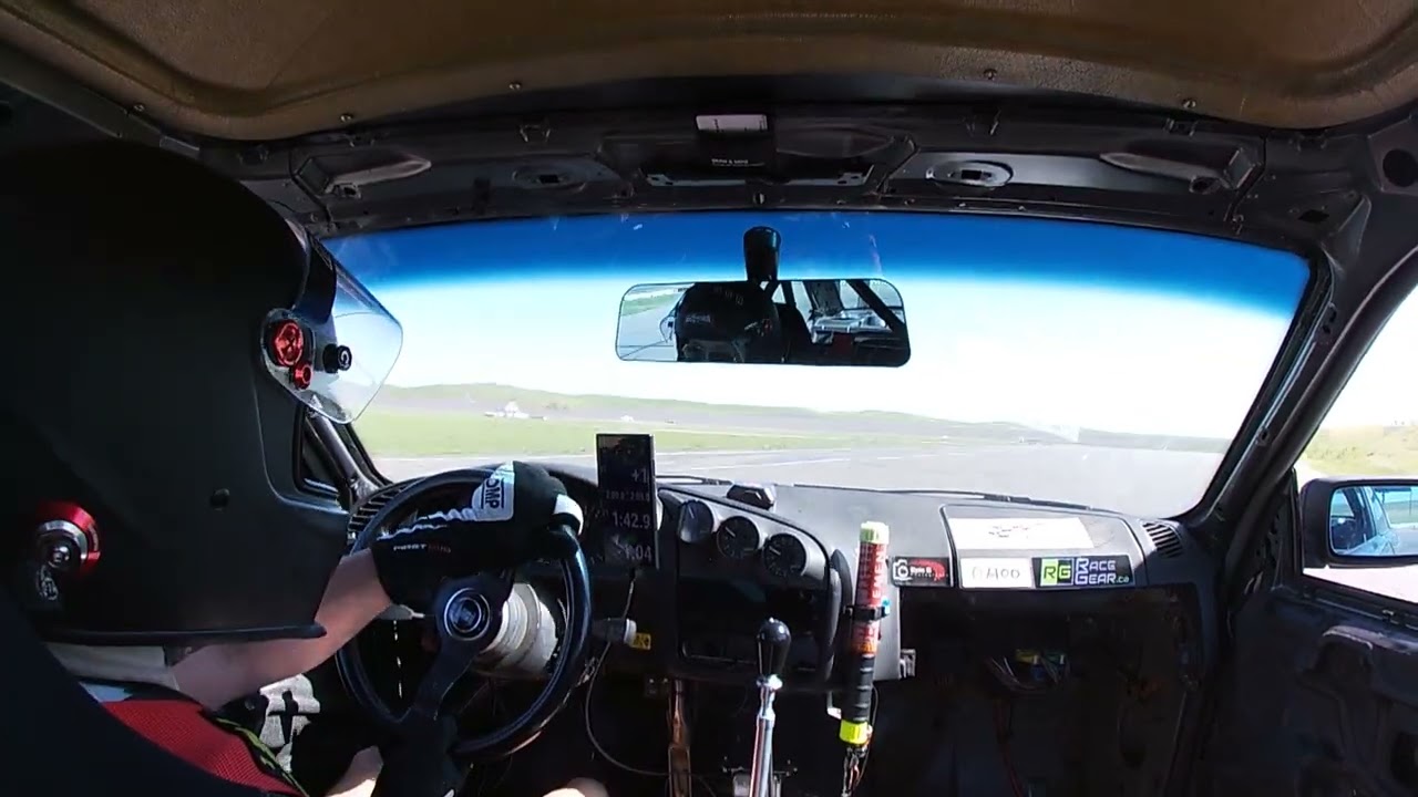 Thunderhill 3/8 post black flag fun with Porsches