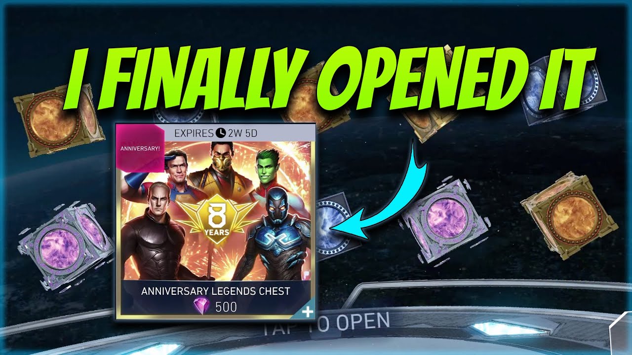 Открытие сундука с легендами юбилея | Injustice 2 Mobile