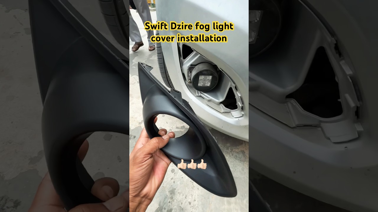 Installing Fog Light Covers on a Suzuki Swift Dzire