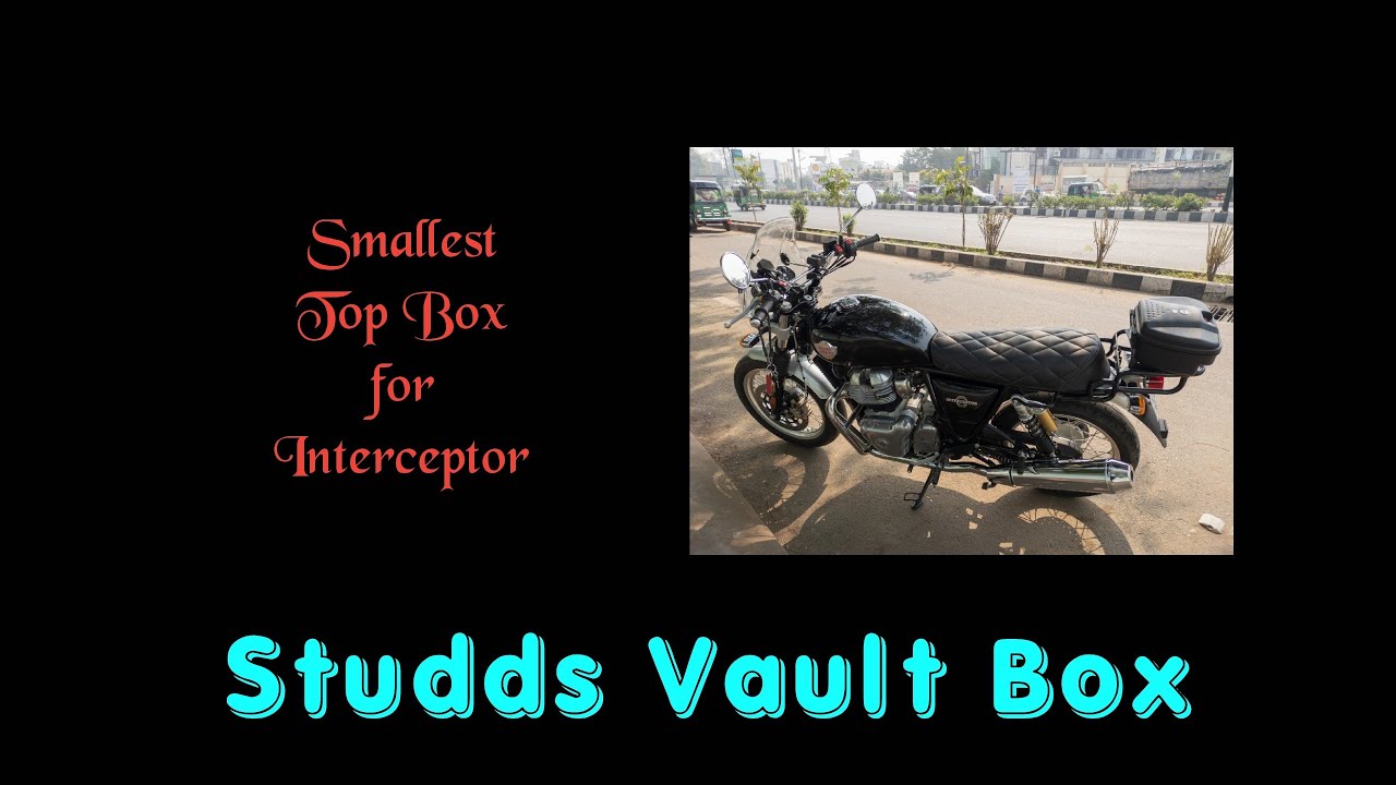 Smallest Top Box for Royal Enfield Interceptor Twin 650