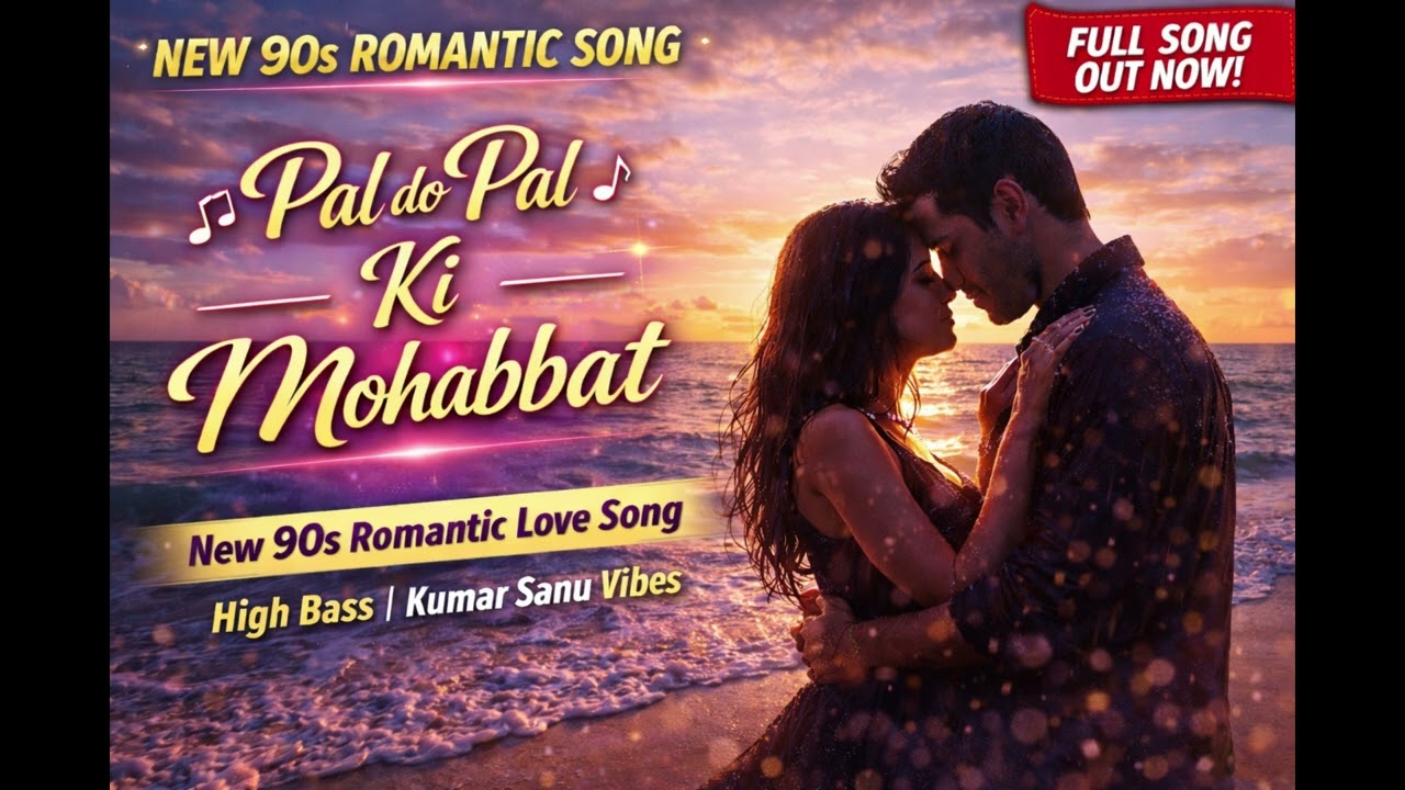 Pal Do Pal Ki Mohabbat ❤️ 90s Romantic Love Song | High Bass Duet