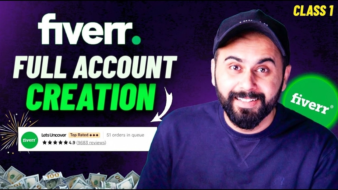 How To Create Account on Fiverr 2025 | Class 1
