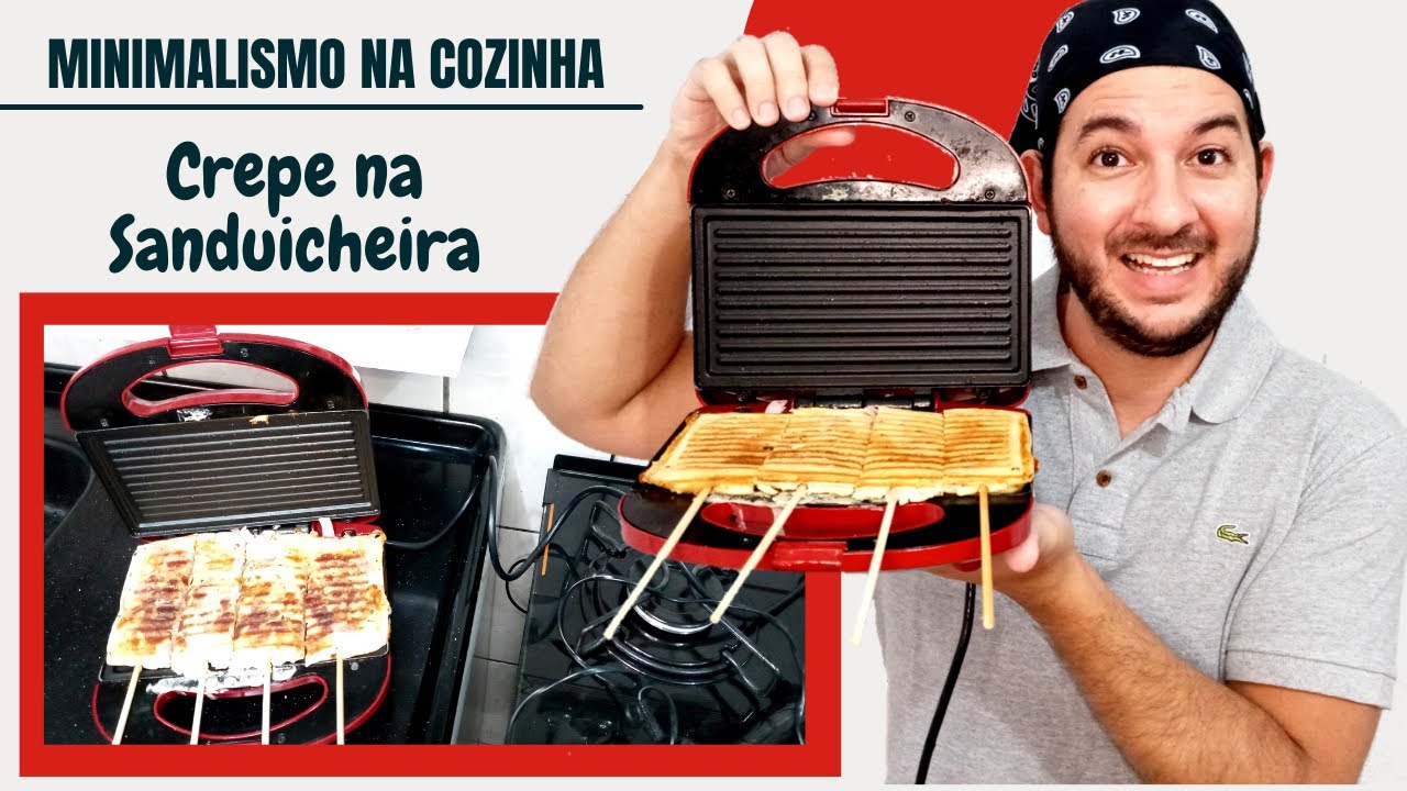 CREPES NA SANDUICHEIRA: FÁCIL, RÁPIDO, DELICIOSO E ECONÔMICO. minimalismo na cozinha