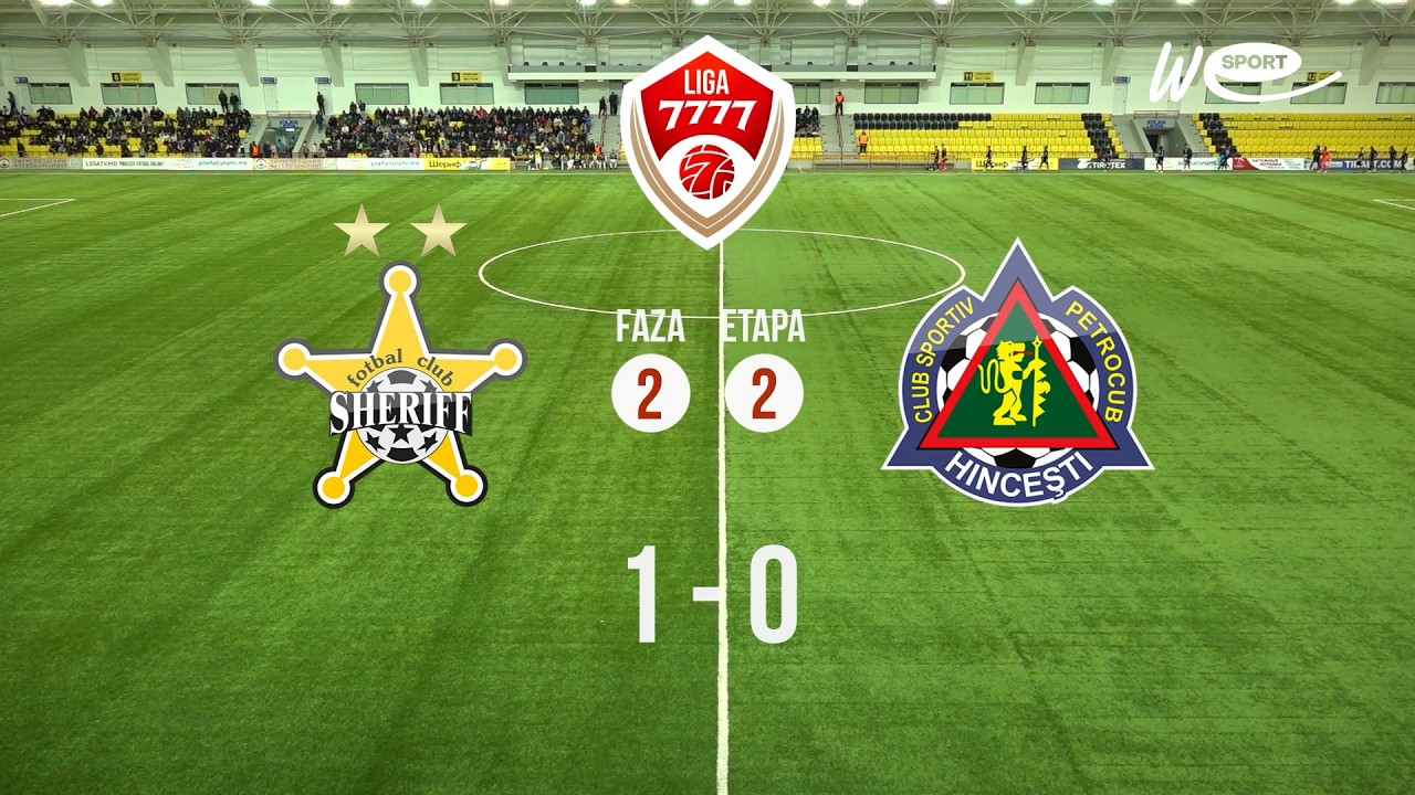 ⚽️ REZUMAT LIGA 7777, FAZA 2 – ETAPA 2, SHERIFF - PETROCUB 1-0
