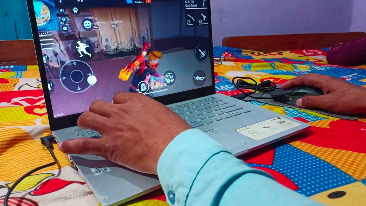 free fire pc gameplay | Playing Free Fire First Time in PC 💥 laptop & pc gameplay #shorts #freefire