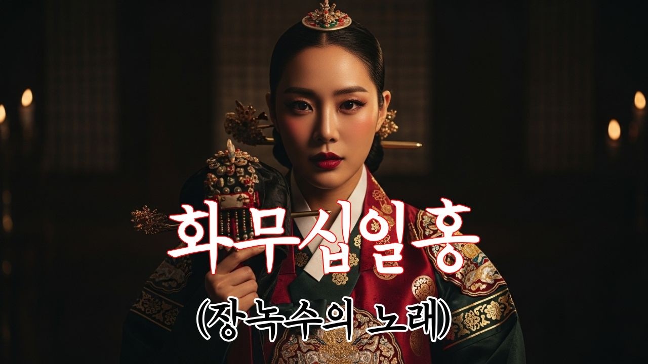화무십일홍🌺검은 비단 속에 감춘 미소, 그리고 금빛 궁궐 속에서 피어난 한 송이 장미. 조선 최고의 예인이자 왕의 여인이었던 '장녹수'의 파란만장한 생애를 한 편의 노래