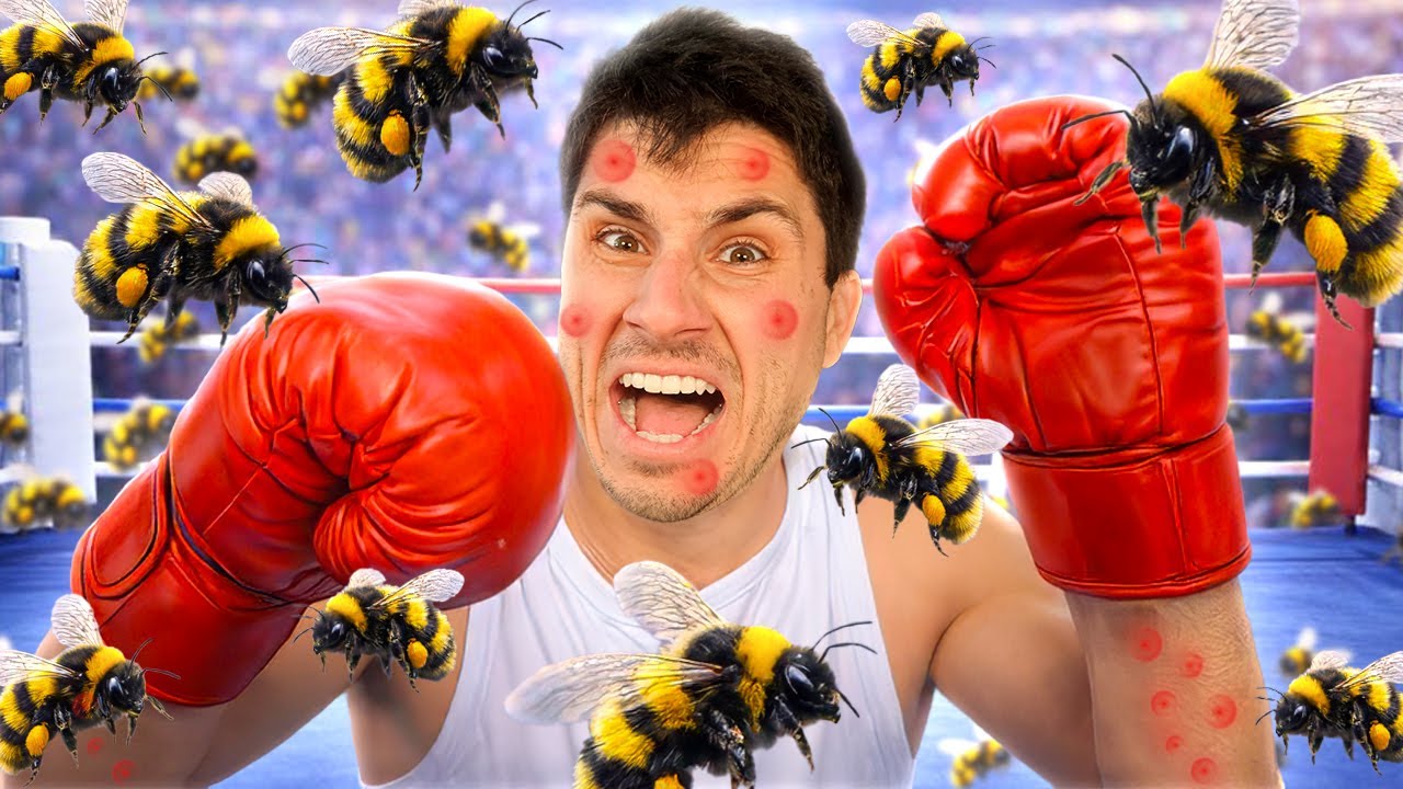 1 Man VS 10,000 Bees!