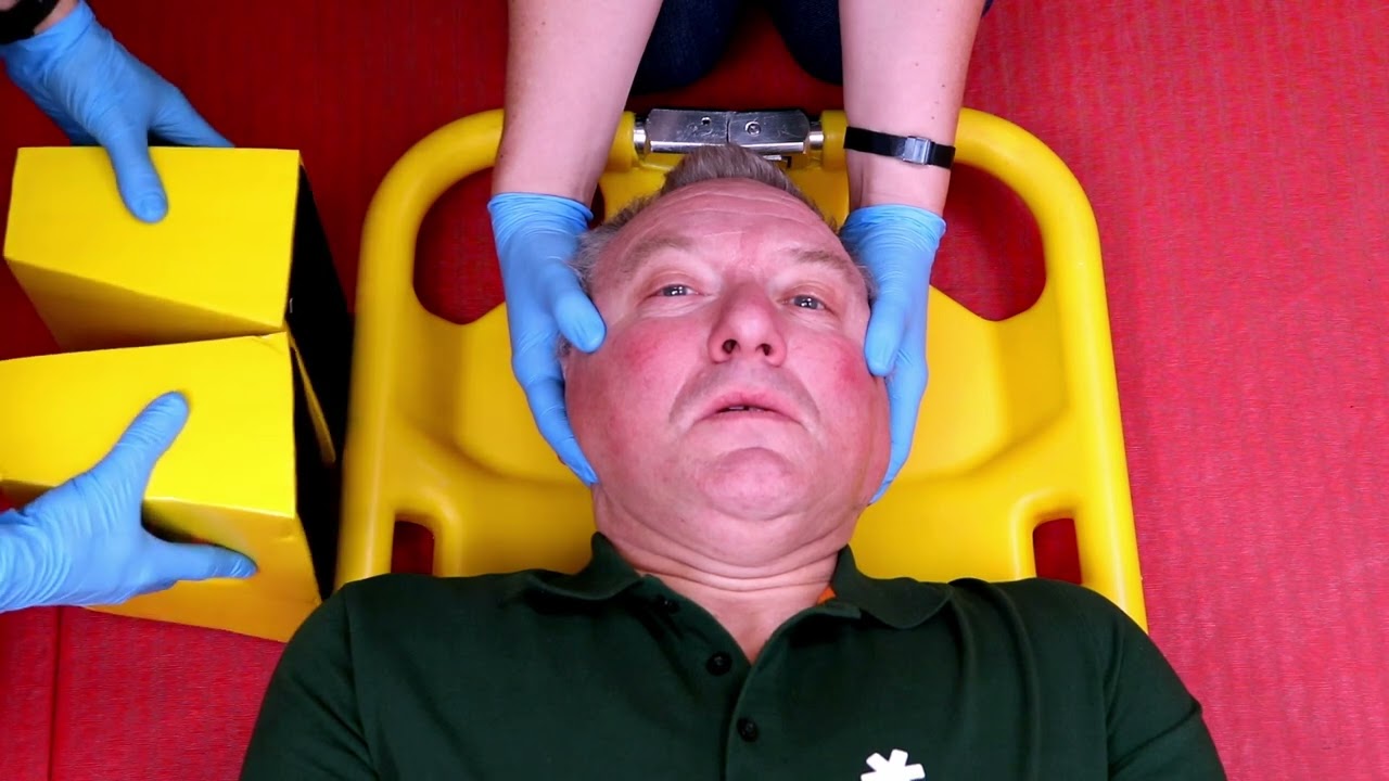 Immobilisatie op schep met gewone headblocks