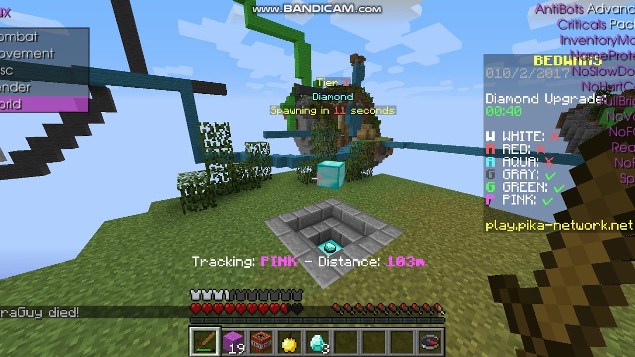Hack Flux b6 Trong sever Play.pika-network.net ( video đầu )