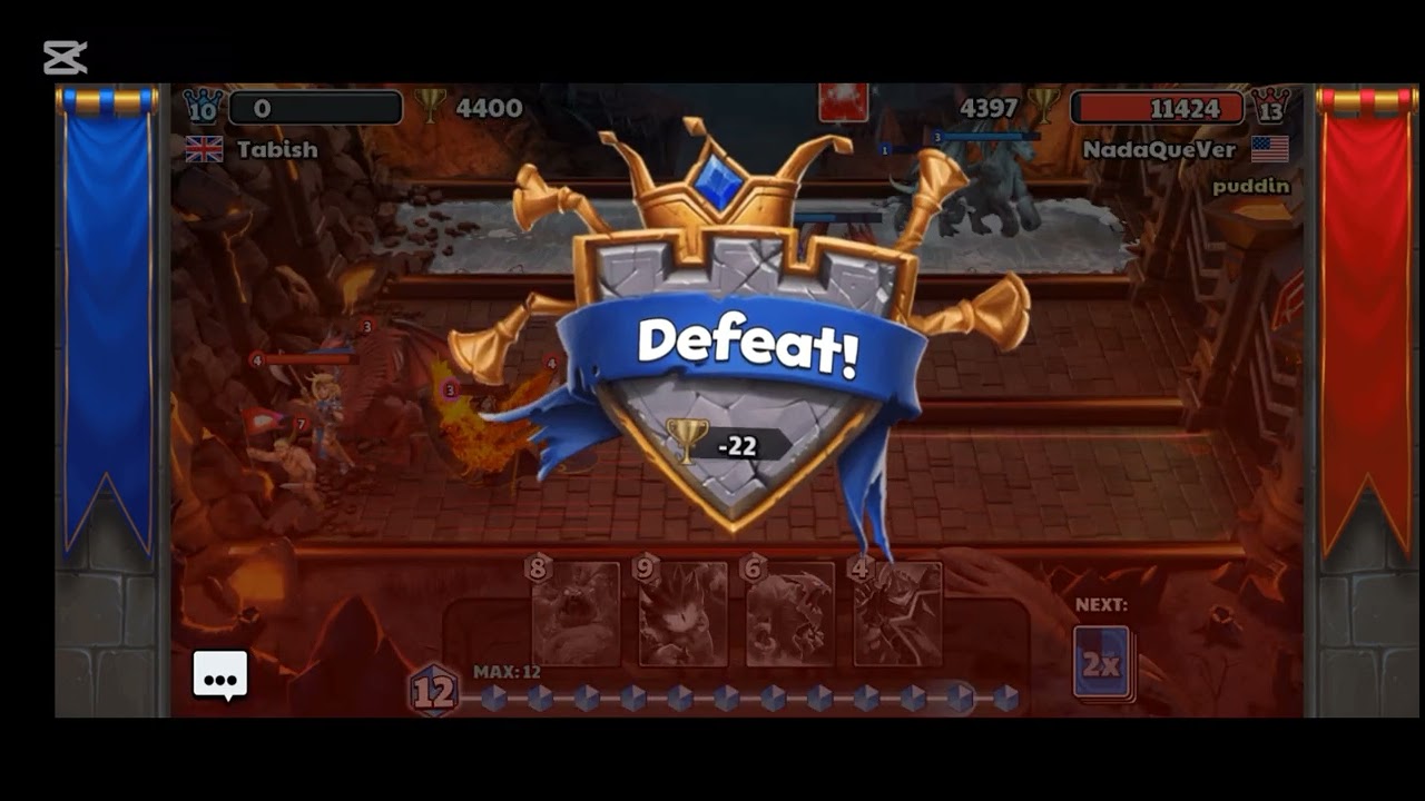 Castle Crush Trophy Pushing With Rush Deck I New Crushers