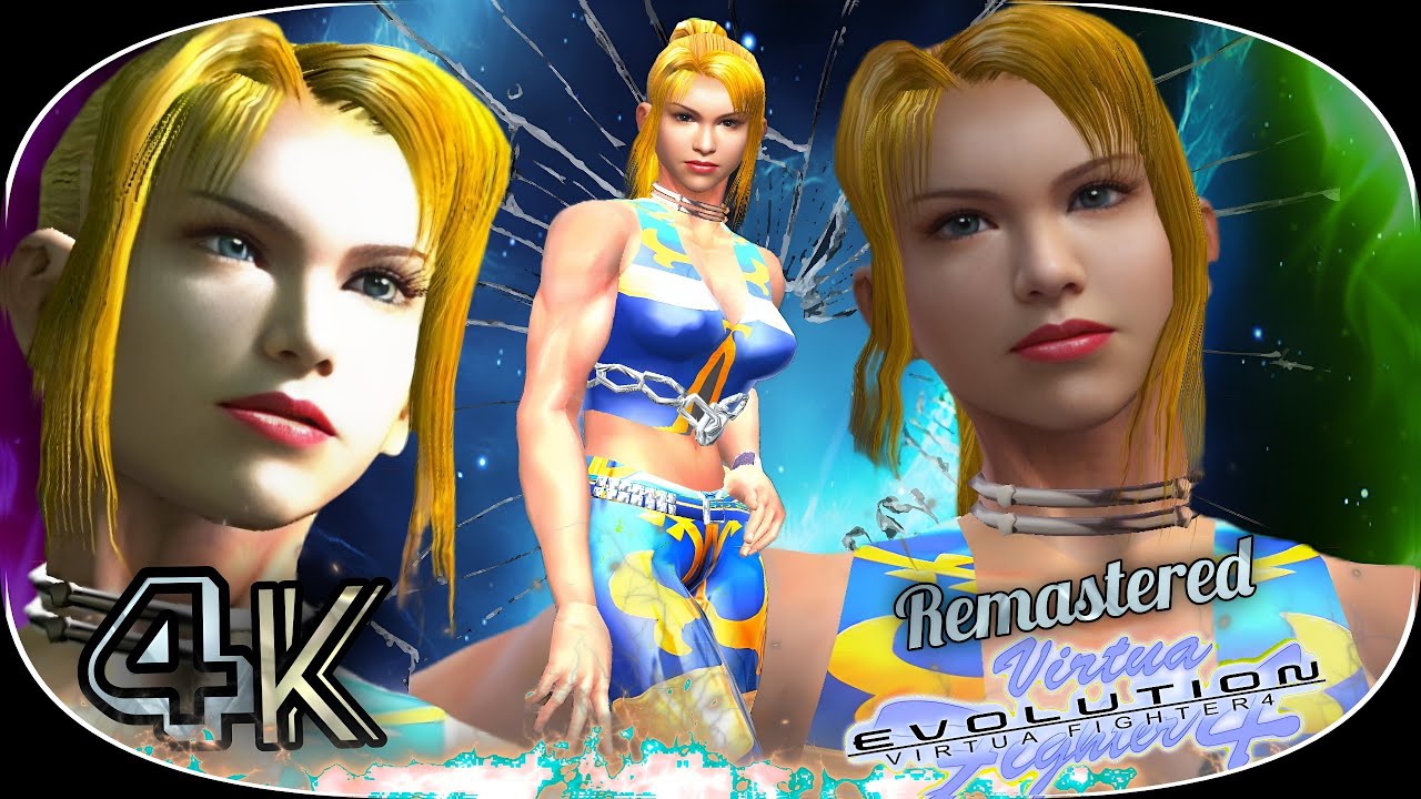 Sarah ( Chun-Li design ) Lion Route Virtua Fighter 4 Evolution Remastered UHD 4K 60 FPS 
